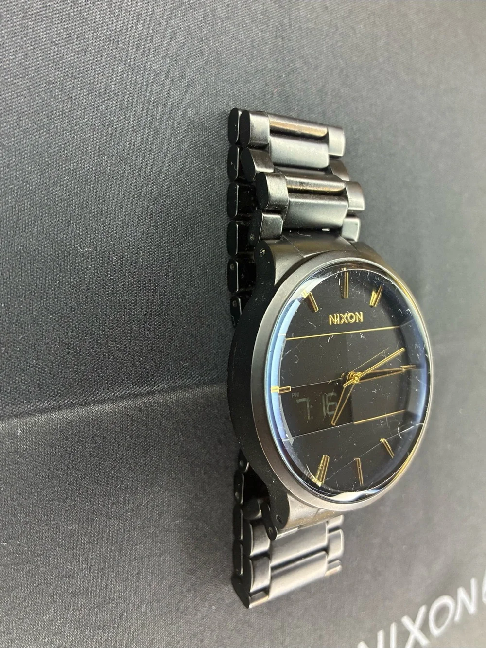 Nixon The Spencer- Black and Gold Stainless Steel Watch